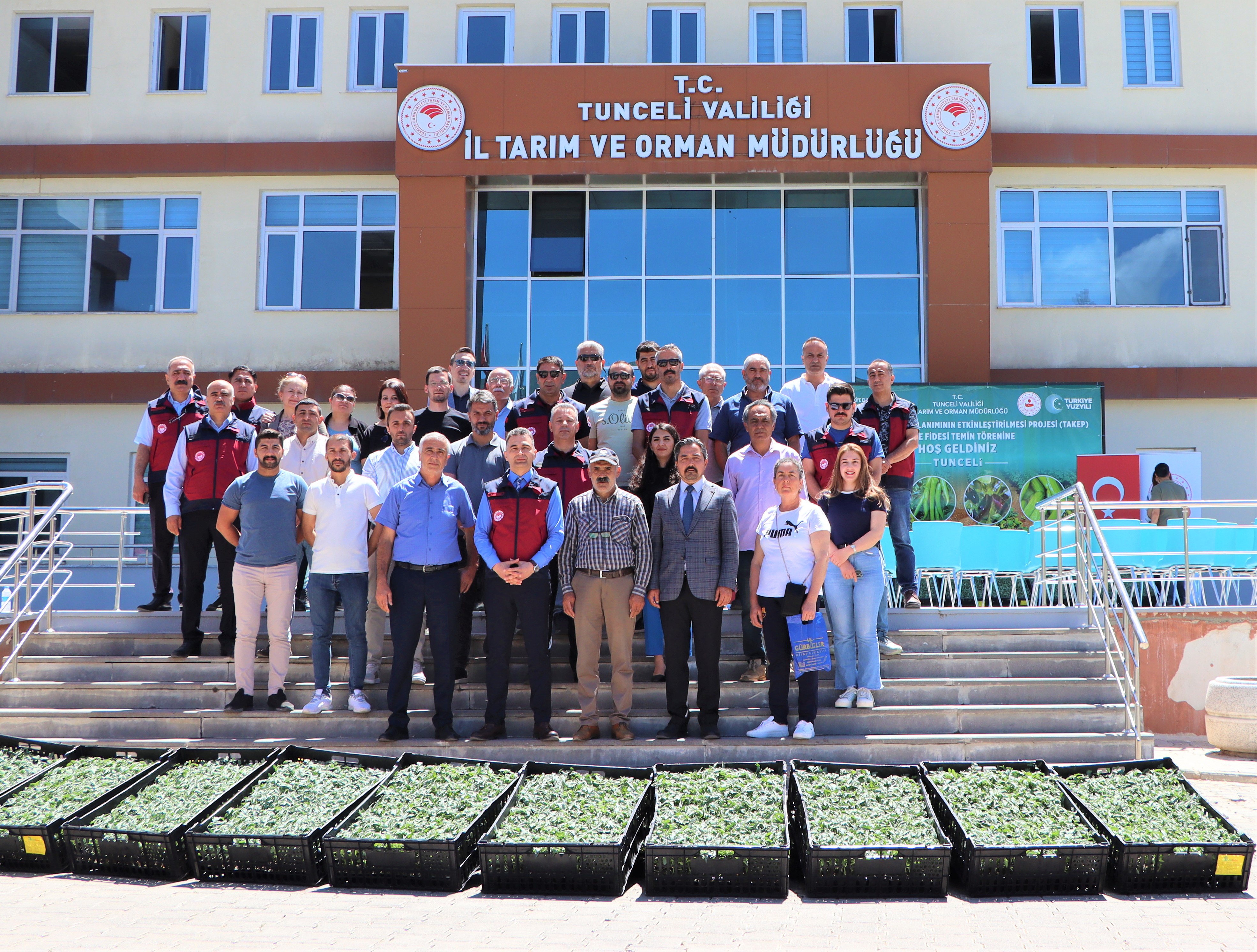 Tunceli'de 228 üreticiye 84 bin domates fidesi dağıtıldı.