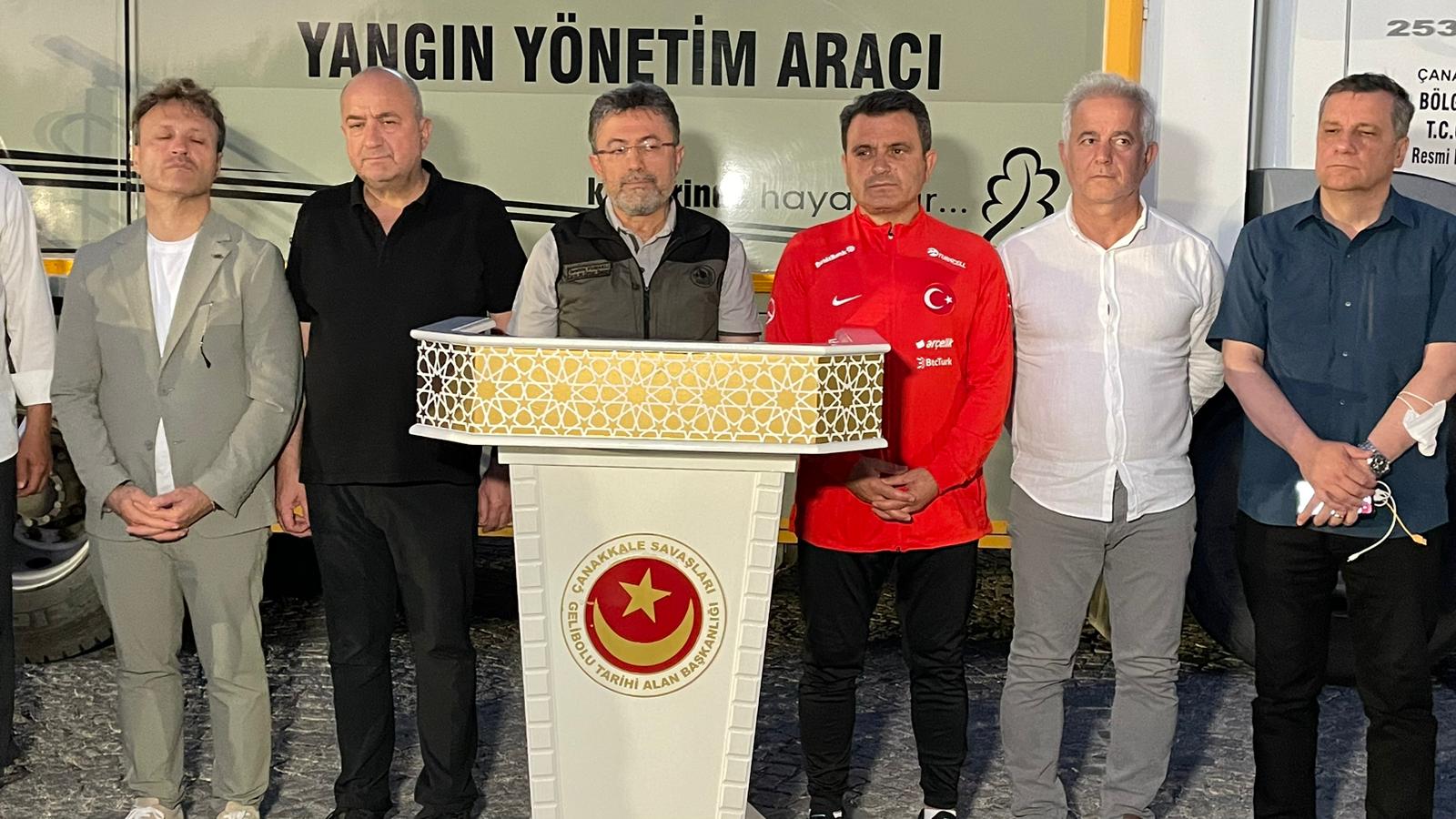 Bakan Yumaklı: "Çanakakkale'deki yangında 575 hektar alan etkilendi"