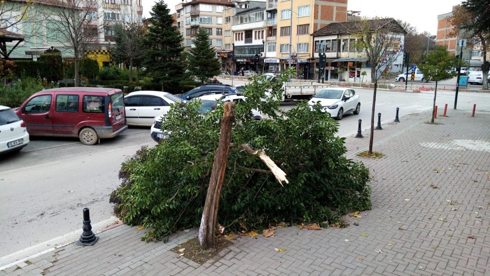 Bursa'da rüzgarın hızı 100 kilometreye ulaştı
