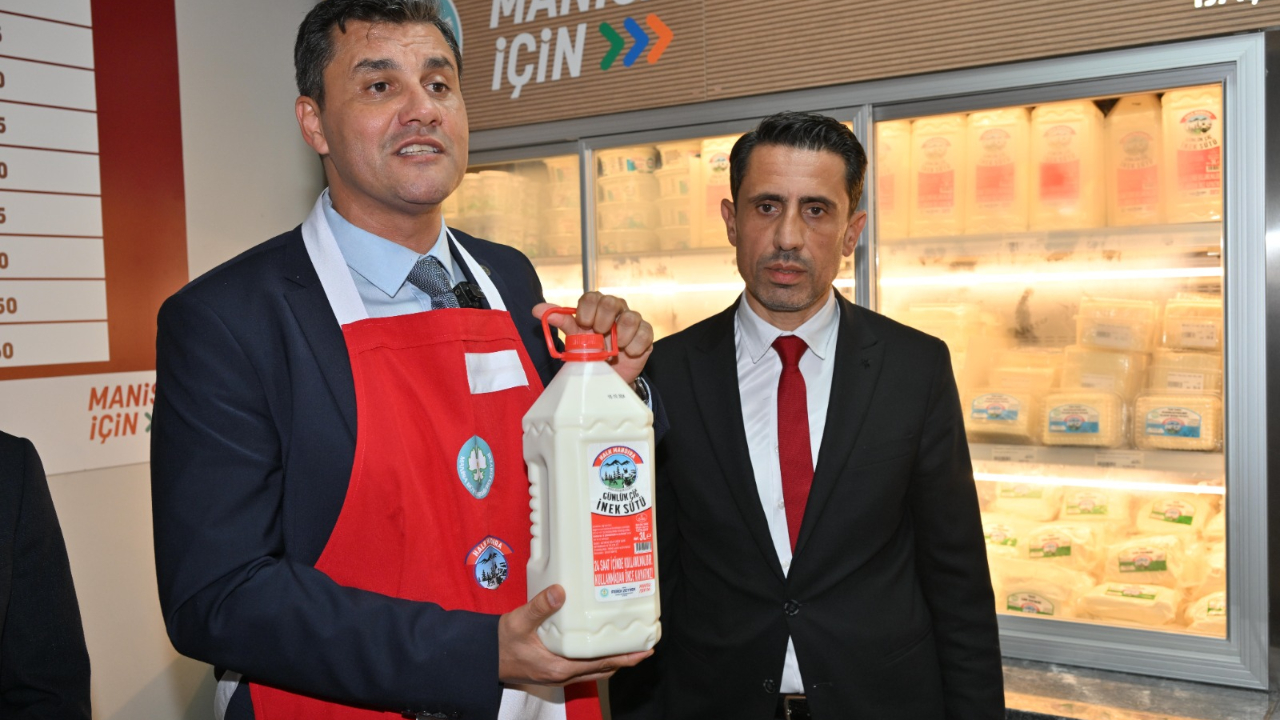 Manisa'da süt üreticileri desteklenirken tüketiciler uygun fiyatla süt ürünü tüketecek