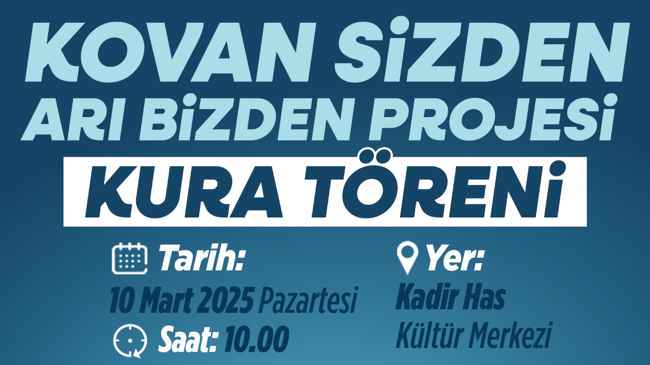 Kayseri'de arı desteğinin kuraları 10 Mart'ta çekilecek