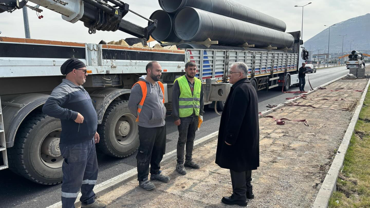 Kayseri'deki 350 milyon liralık içme suyu yatırımı sürüyor