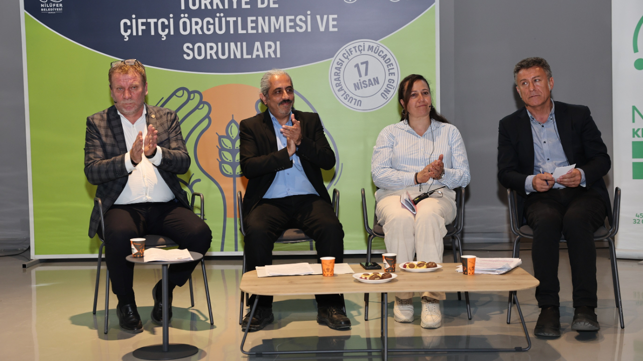 Nilüfer'deki söyleşide çiftçi sorunları konuşuldu