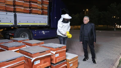 Kayseri'de üreticilere bin arı kovanı dağıtıldı