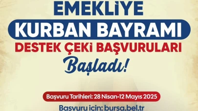Bursa Büyükşehirden emeklilere "Kurban Bayramı destek çeki"
