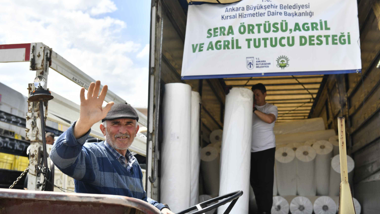 Ankara Büyükşehir'den çiftçilere sera malzemesi desteği