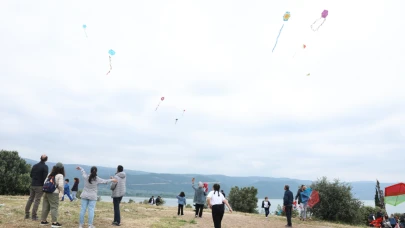 Nilüfer'de gökyüzü uçurtmalarla renklendi