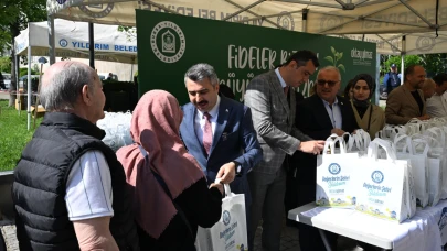 Yıldırım Belediyesi 50 bin fide dağıttı