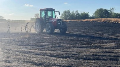 Tekirdağ'daki yangında 1500 dekar tarım alanı zarar gördü