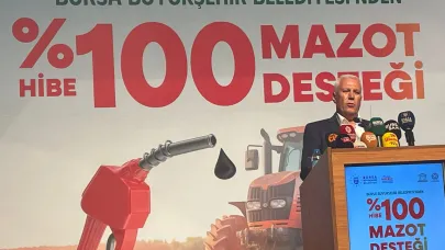 Bursa Büyükşehir'den, yaklaşık 6 bin çiftçiye mazot desteği