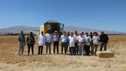 NÖHÜ'de arpa ve buğday hasadı başladı