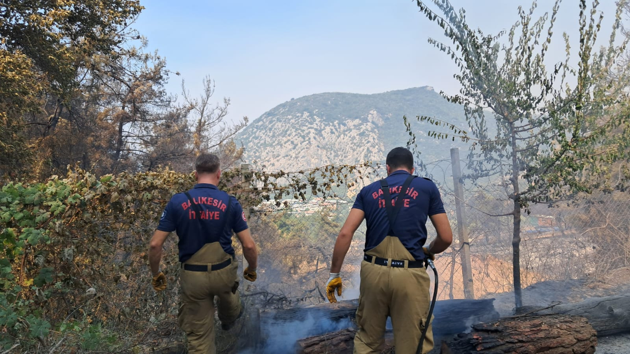 Bursa'daki yangınla mücadeleye Balıkesir'den destek