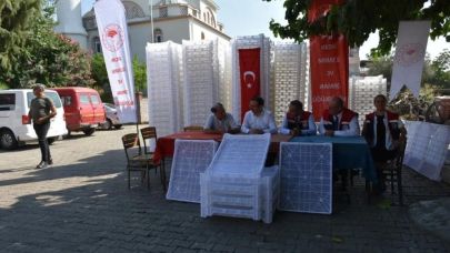 İncir üreticilerine kurutma kerevitleri dağıtıldı