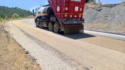 Bursa'da dağ ilçelerinin yolları yenileniyor