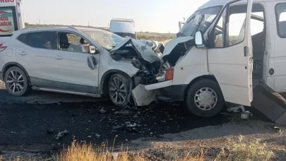 Hilvan'da tarım işçilerini taşılan minibüs kaza yaptı