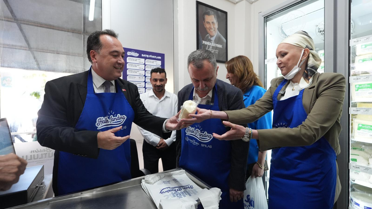 Manisa Halk Mandıra hem üreticiyi hem tüketiciyi destekliyor