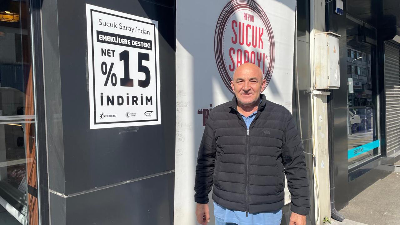 Afyon&#039;da AB tescilli sucukta emekliye yüzde 15 indirim