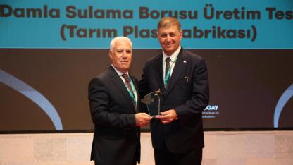 Bursa Büyükşehir'in "Damla Sulama Boru Tesisi" ödül aldı
