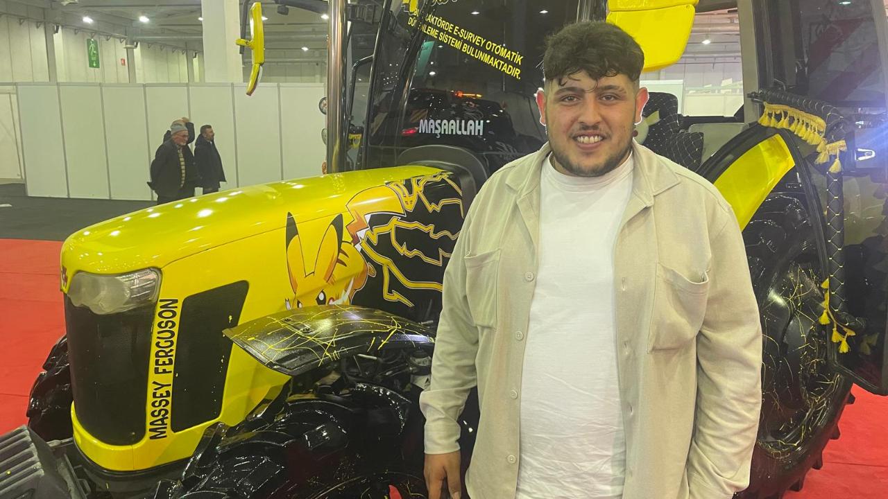 Pikachu tasarımlı traktör birinci oldu