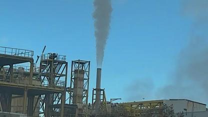 Cargill Bursa'dan çıkan dumanlar gökyüzünü griye boyadı