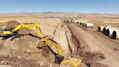 Muş'ta 168 bin dekarı suyla buluşturacak proje hızlı sürüyor