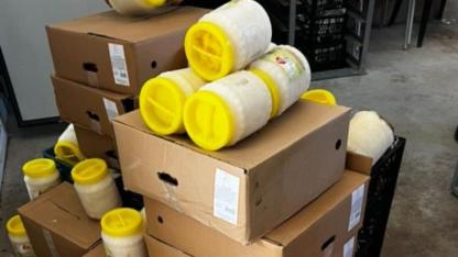 Hatay'da 1 ton sucuk, peynir ve ketçap imha edildi