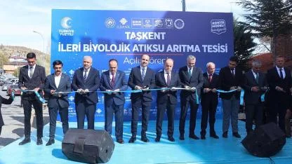 Taşkent'te 60 milyon liraya yapılan arıtma tesisi açıldı