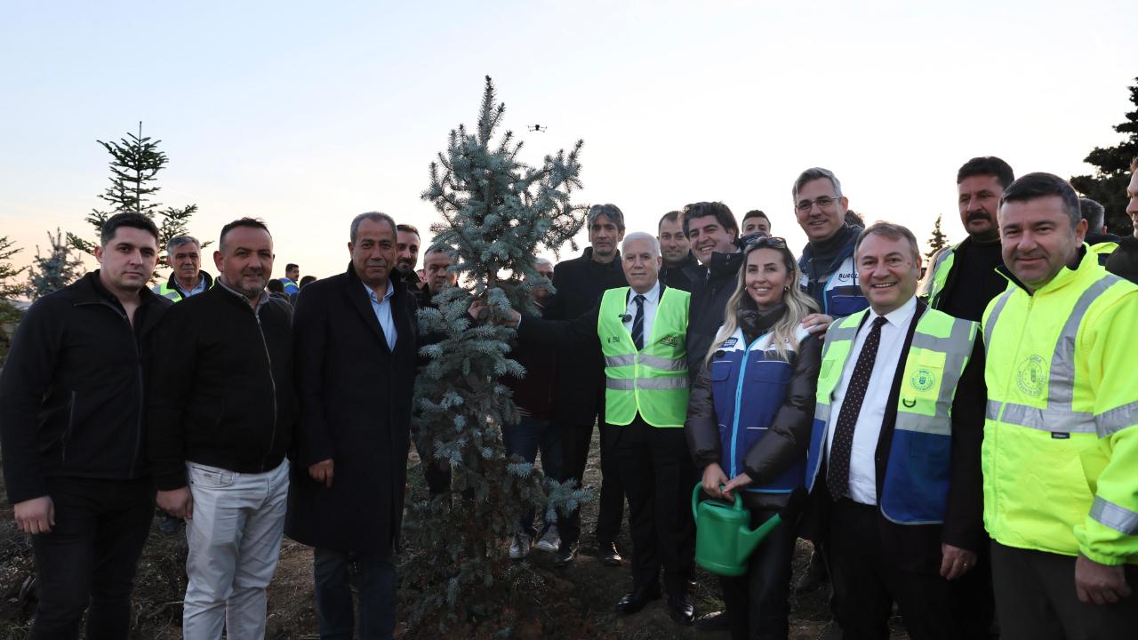 Bursa Büyükşehir çalışanları adına hatıra ormanı oluşturdu