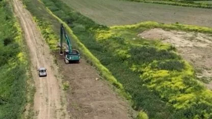 Sarayiçi’nde taşkın riskini azaltacak dere temizliği yapıldı