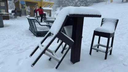 Uludağ'da kar kalınlığı 10 santimetreye yaklaştı