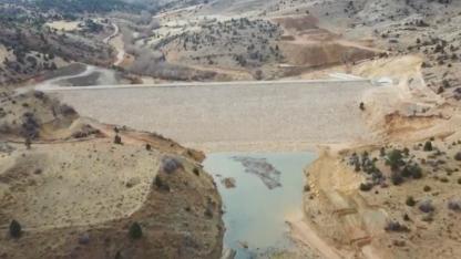 Konya'daki Selçuklu Tepekent Barajında su tutulmaya başlandı