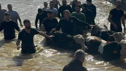 Gediz Taştı Manisa'da zamanla yarışıldı