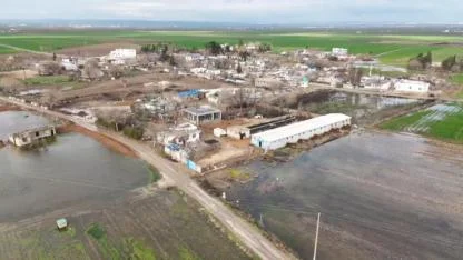 Borçla ektikleri buğday tarlaları sular altında kaldı