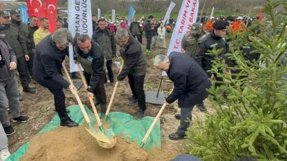 Bursa'da 2 yıl önce yanan 80 hektarlık alan ağaçlandırıldı