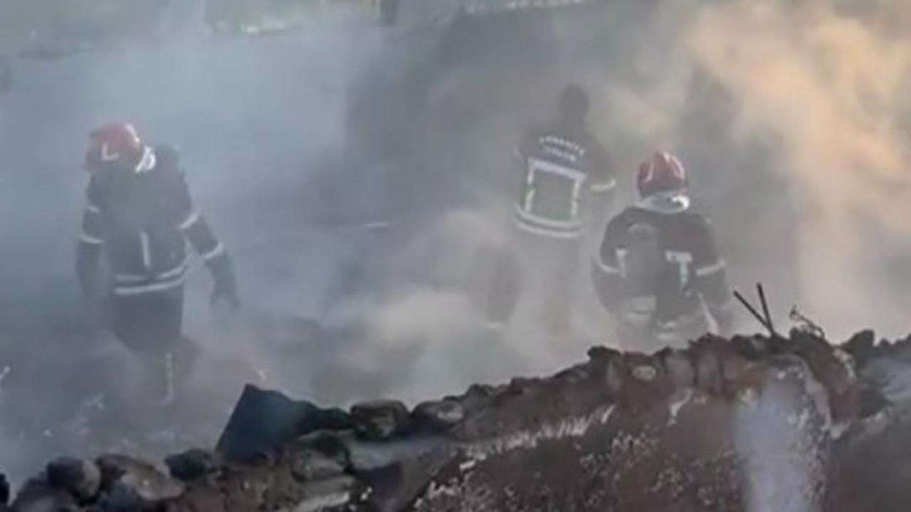 Osmaniye'deki yangından 8 koyun 120 kanatlı telef oldu