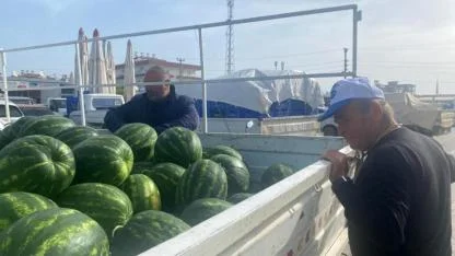 Antalya'nın ilk hasat turfanda karpuzları satışa çıktı