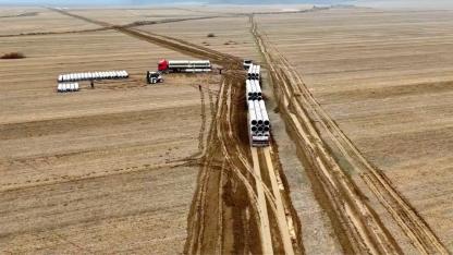 Bereketli topraklar 290 kilometre sulama hattıyla sulanacak