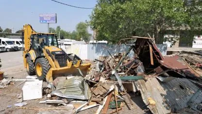 Bursa'da yeşil alandan çıkmayan kiracının işgali sona erdi