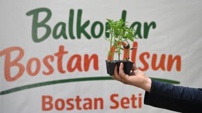 Konya'da "Balkonlar Bostan" oluyor