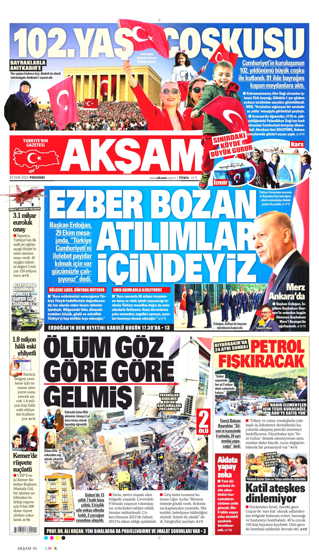 AKŞAM Gazete Manşeti