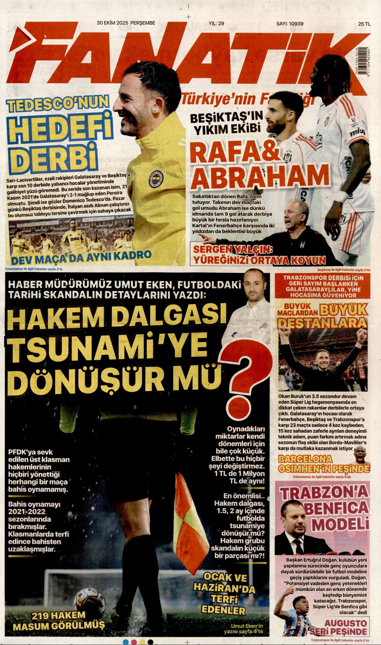 FANATİK Gazete Manşeti