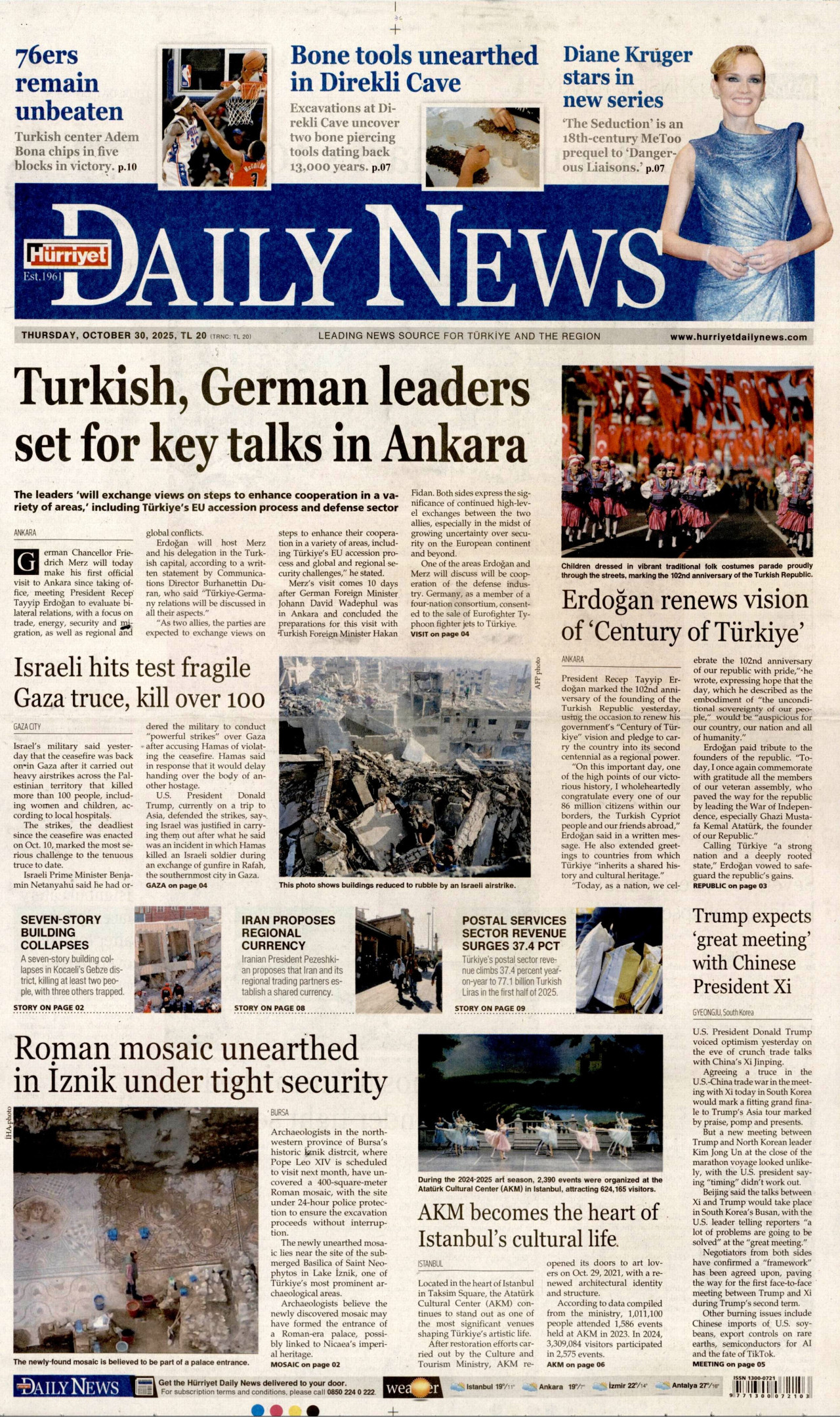 HÜRRİYET DAİLY NEWS Gazete Manşeti