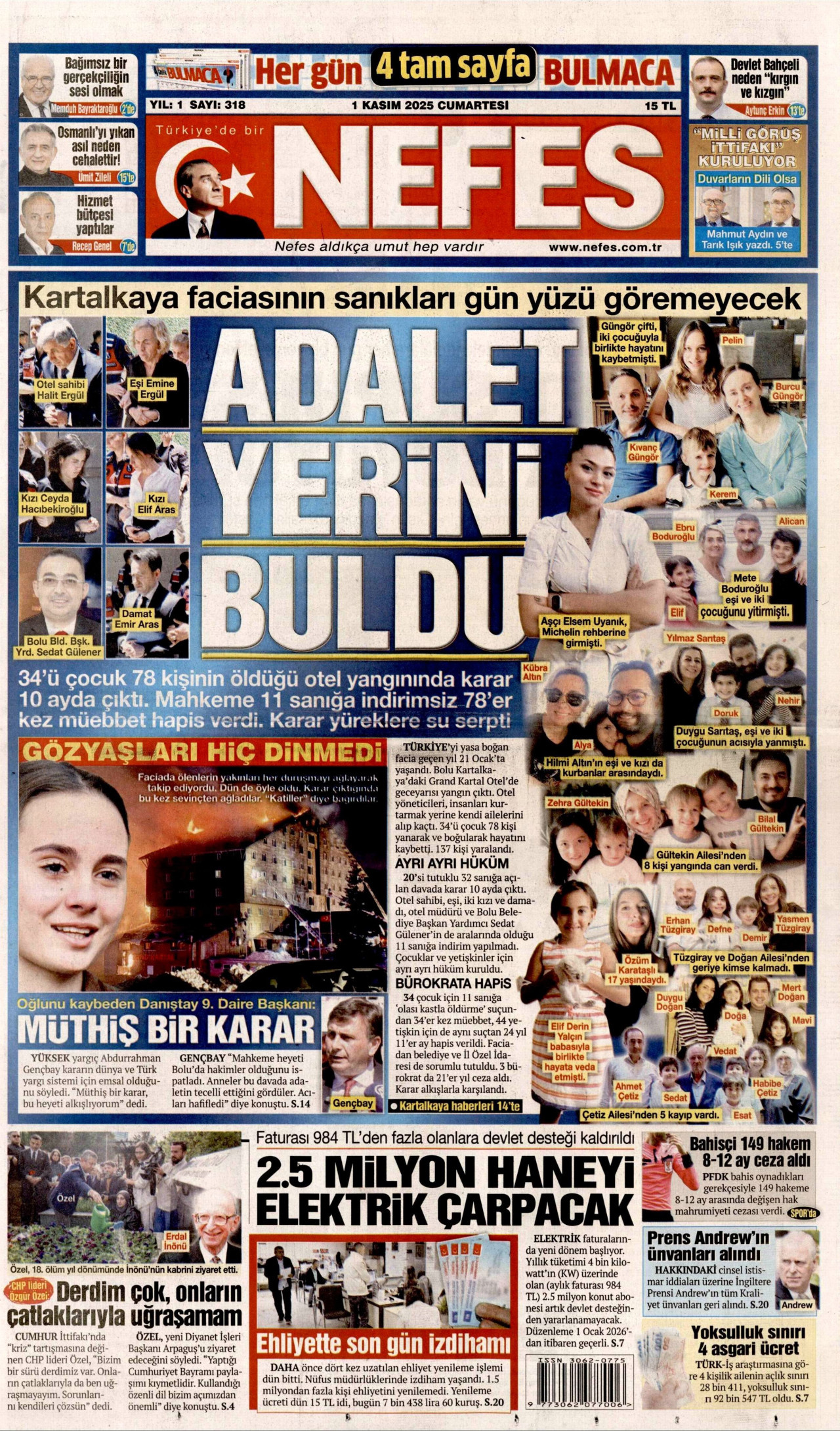 NEFES Gazete Manşeti