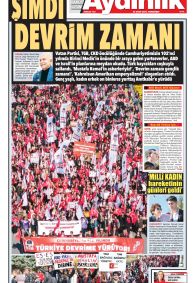 AYDINLIK GAZETESİ Gazete Manşeti