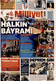 MİLLİYET Gazete Manşeti