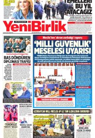 Yeni Birlik Gazetesi Gazete Manşeti