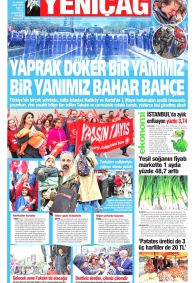 Yeniçağ Gazetesi Gazete Manşeti