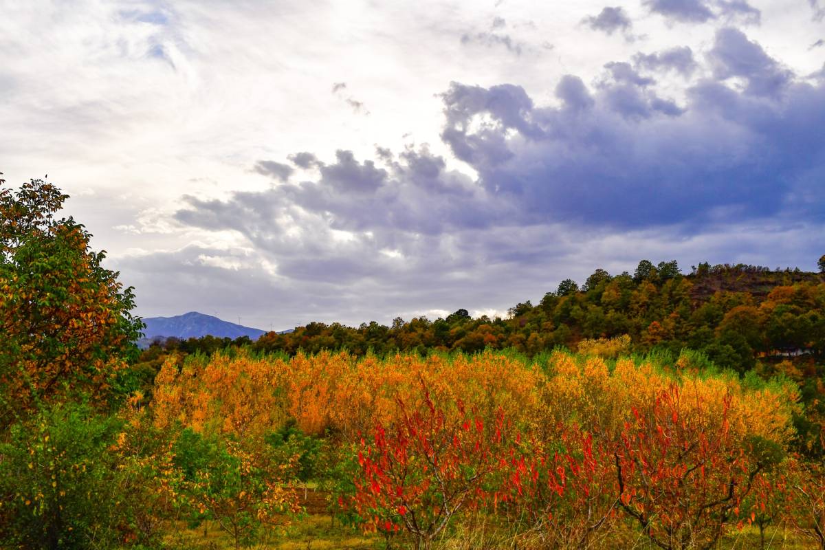 Uludağ’ın eteklerinde seyri doyumsuz sonbahar güzelliği