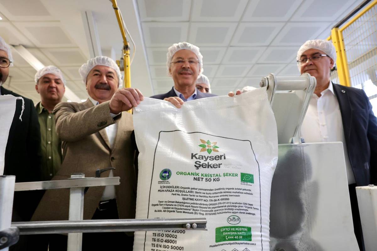 Türkiye'nin ilk organik şekeri üretildi