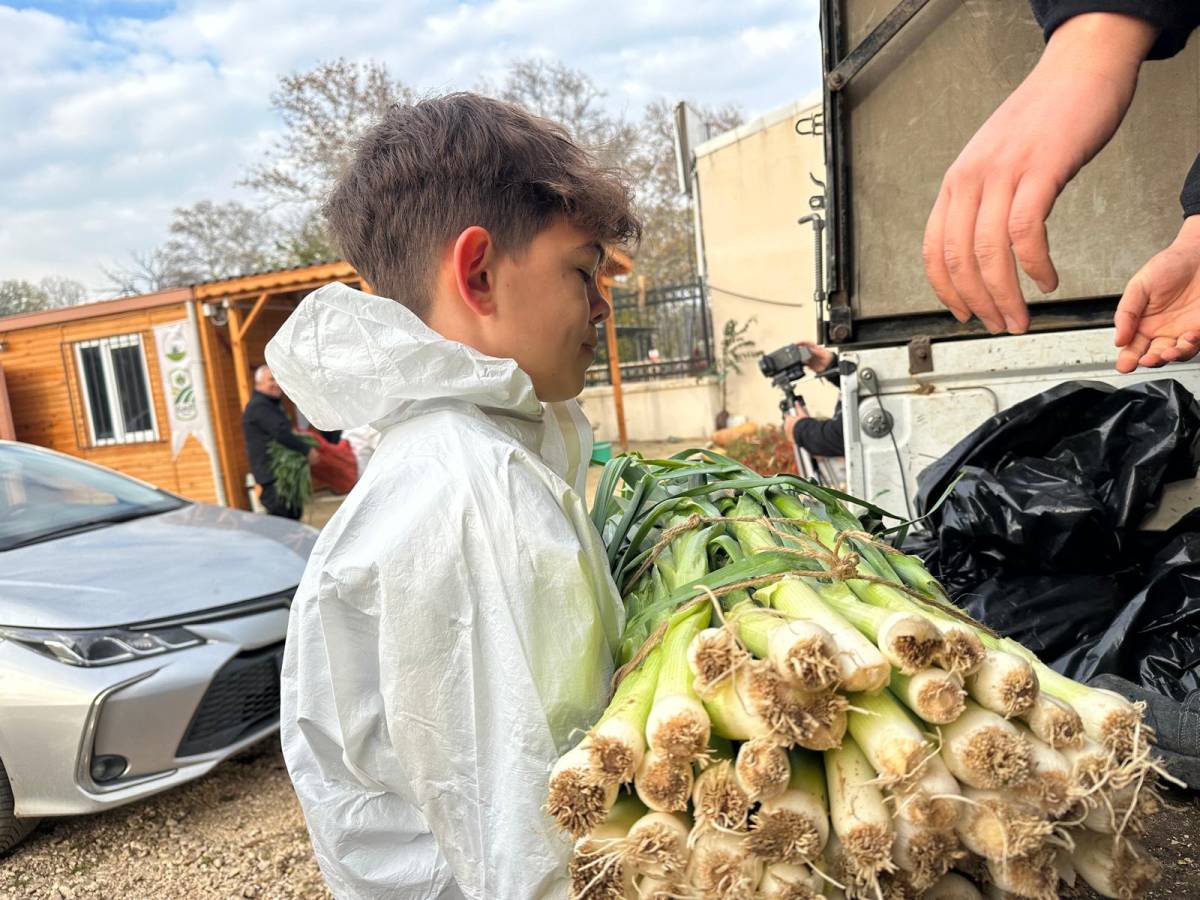 Ata tohumundan ilaç kullanılmadan üretilip yemek yapılıyor